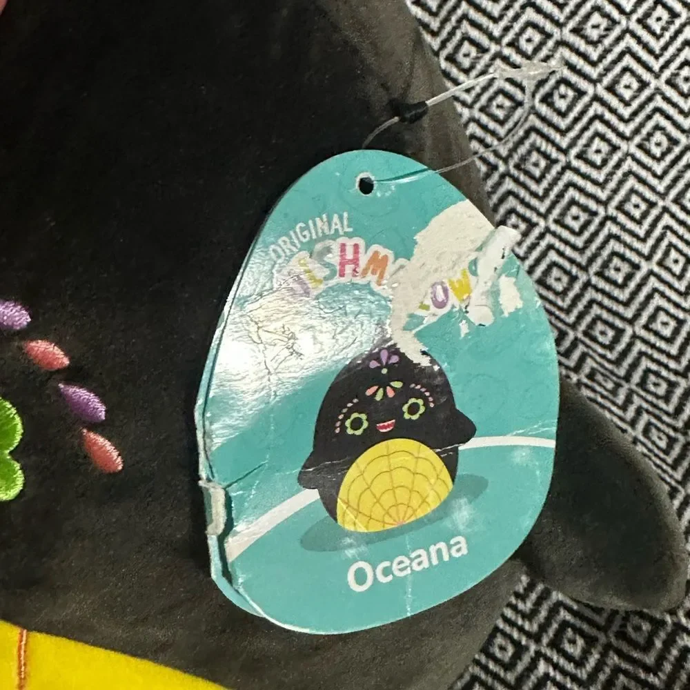 Squishmallows Dia De Los Muertos Tetero Dinosaur 11”, NWT & Oceana Tags damaged